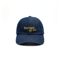 Jean Cap 1143 by D'Vines — washed denim Portugal embroidered cap